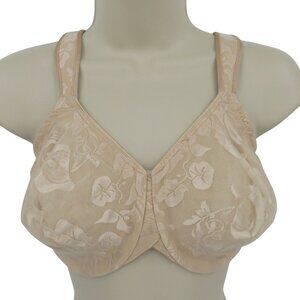 Wacoal 36DD 85567 Awareness Underwire Bra Sand Beige Unlined Lace Overlay Women